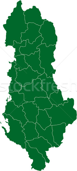 Map of country, Albania Stock photo © carenas1