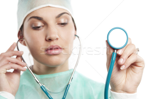 medical shot of nurse Stock photo © carlodapino
