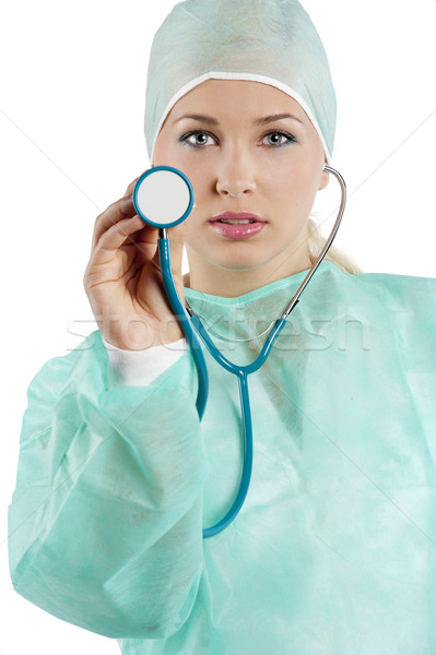 doctor with stethoscope Stock photo © carlodapino