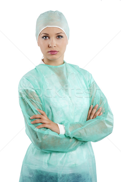 nurse with cap Stock photo © carlodapino
