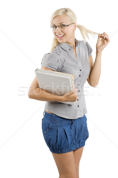 Stock photo: student with glasses