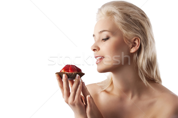 the strawberry sweet Stock photo © carlodapino