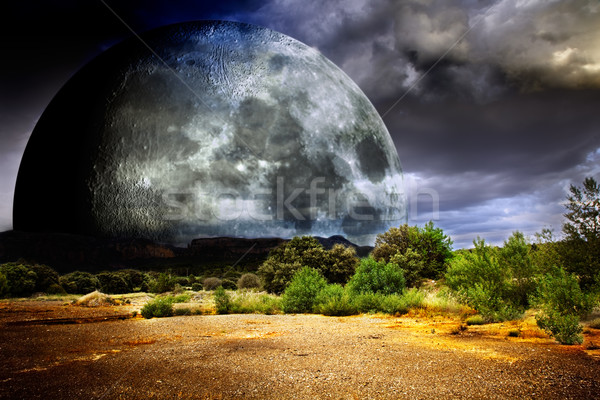 Luna piena natura Foto d'archivio © carloscastilla