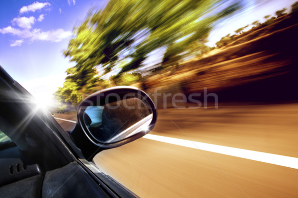 Car travel concept.Speed and  drive Stock photo © carloscastilla