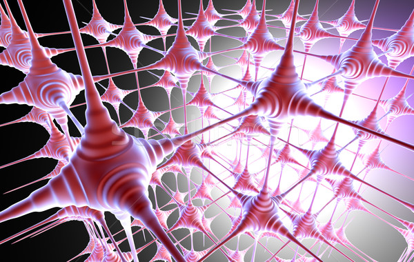 Abstrakten Makro Bild Verbindungen Gehirn Forschung Stock foto © carloscastilla