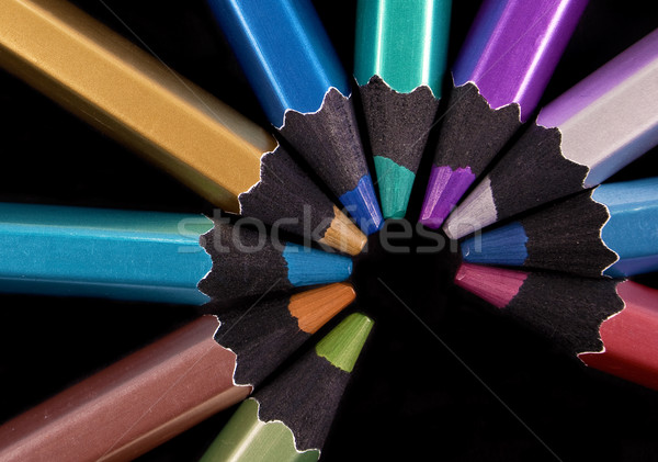 colored pencils Stock photo © carloscastilla