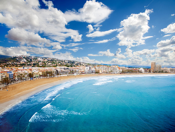 Seenlandschaft Strand Küste Spanien Stock foto © carloscastilla