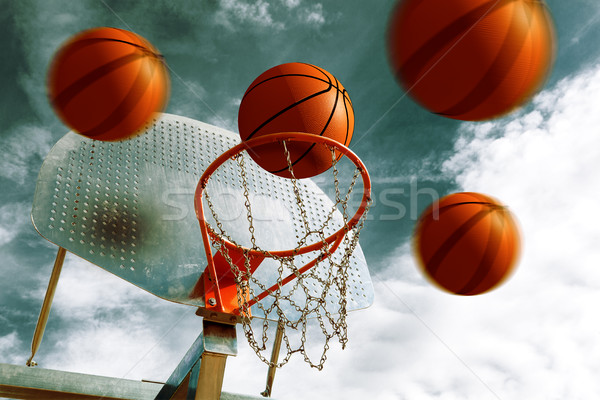 Сток-фото: баскетбол · несколько · спорт · пространстве · весело