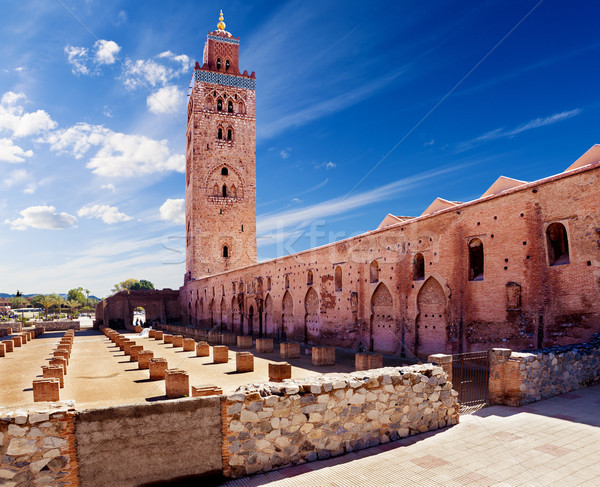 Koutoubia mosque, Marrakesh, Morocco. Stock photo © carloscastilla