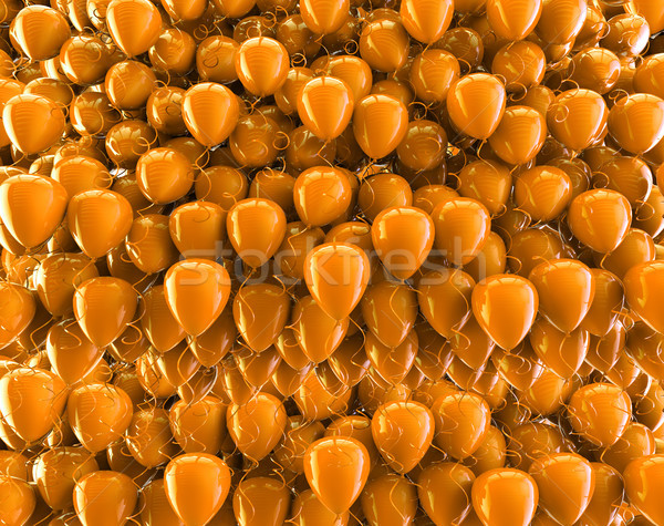 Stock fotó: Narancs · ősz · léggömbök · karnevál · sok · ünneplés