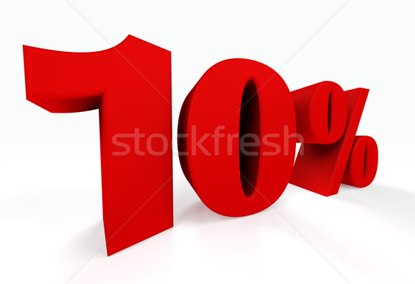 3D ten percent  Stock photo © carloscastilla