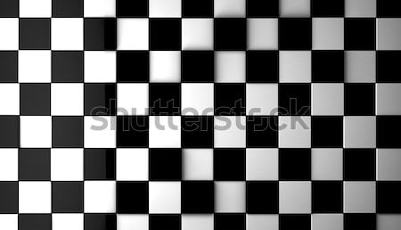 Tegels zwart wit papier abstract technologie achtergrond Stockfoto © carloscastilla