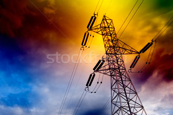 Foto stock: Energia · elétrico · torre