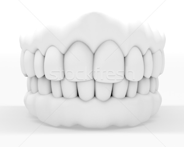 3D image blanche isolé [[stock_photo]] © carloscastilla