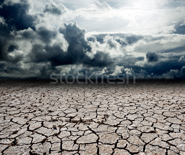 Dreamscape with cracked soil Stock photo © carloscastilla