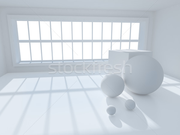 3D interior arhitectură suprarealist imagine geometric Imagine de stoc © carloscastilla