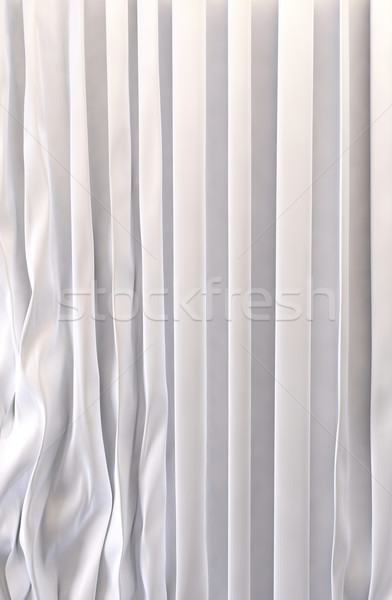 Stock photo: White silk curtains background