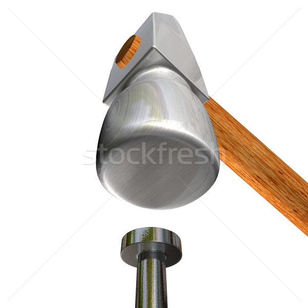 hammer and nail Stock photo © carloscastilla