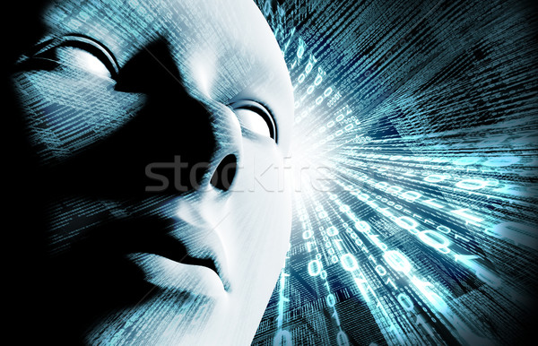 Bináris kód arc technológia hacker internet absztrakt Stock fotó © carloscastilla