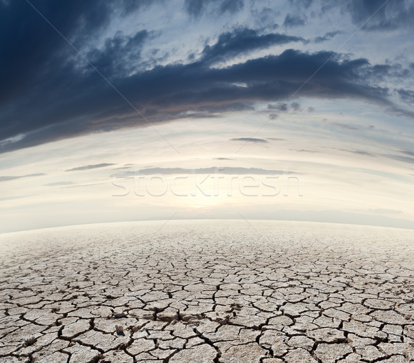 Deserto panorama suolo tramonto natura arancione Foto d'archivio © carloscastilla