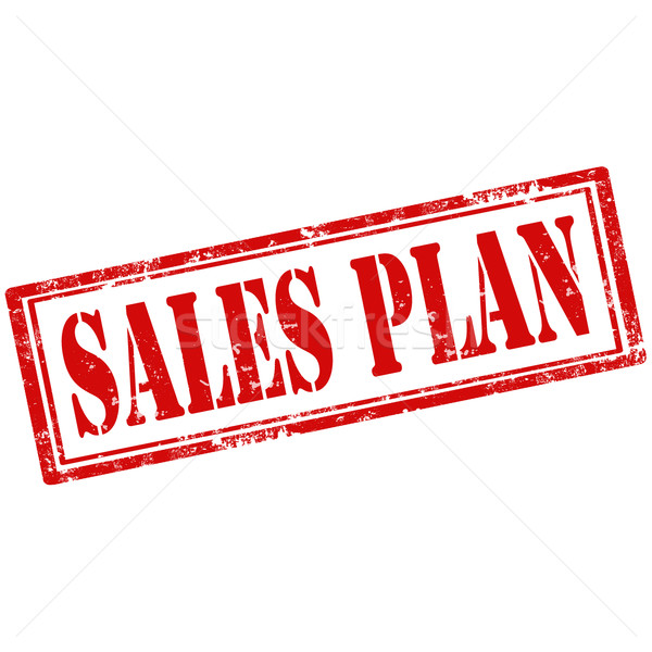 Sales Plan-stamp Stock photo © carmen2011