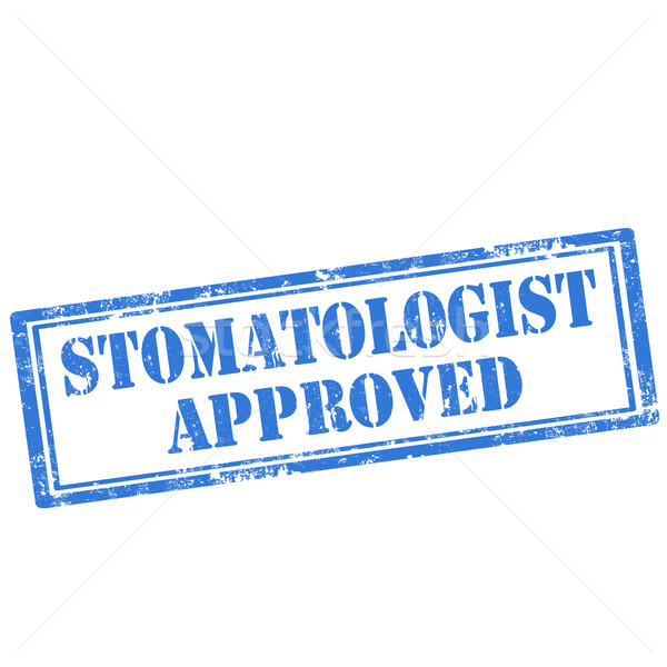 Stomatologist Approved-stamp Stock photo © carmen2011