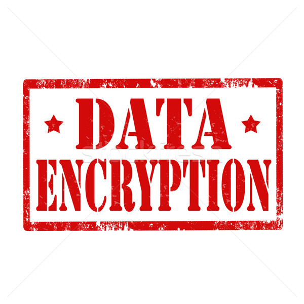 Stock photo: Data Encryption-stamp