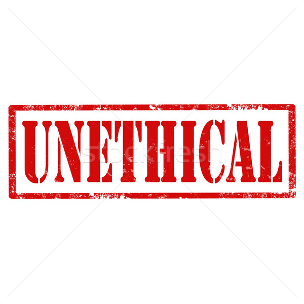 Unethical-stamp Stock photo © carmen2011