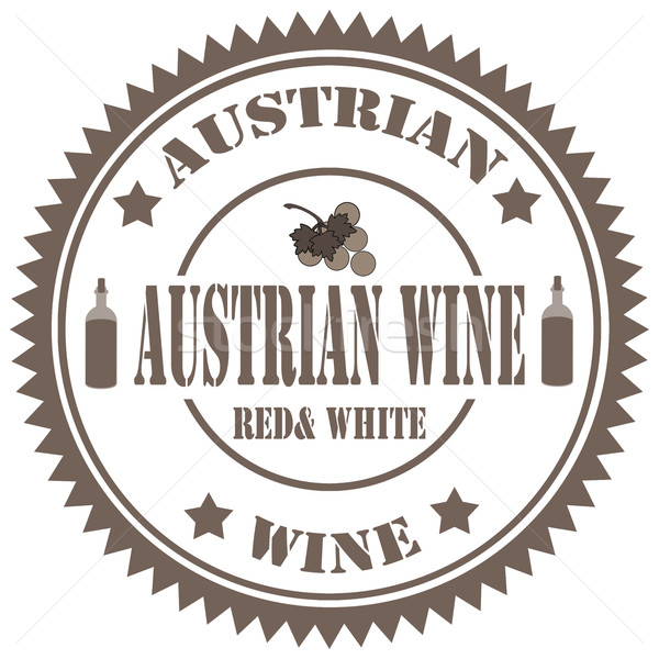 Austrian Wine-stamp Stock photo © carmen2011