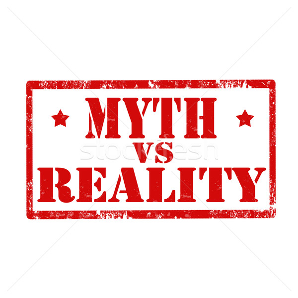 Myth vs Reality-stamp Stock photo © carmen2011