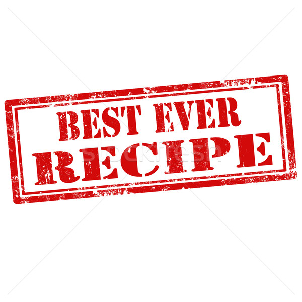 Best Ever Recipe-stamp Stock photo © carmen2011