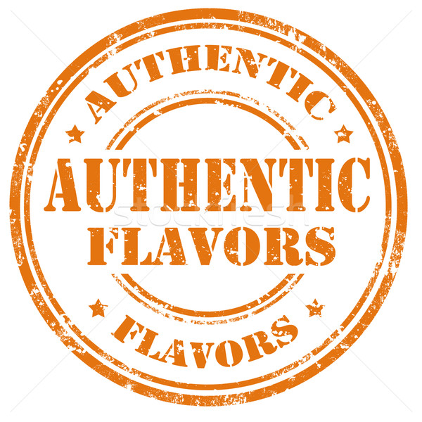 Authentic Flavors-stamp Stock photo © carmen2011