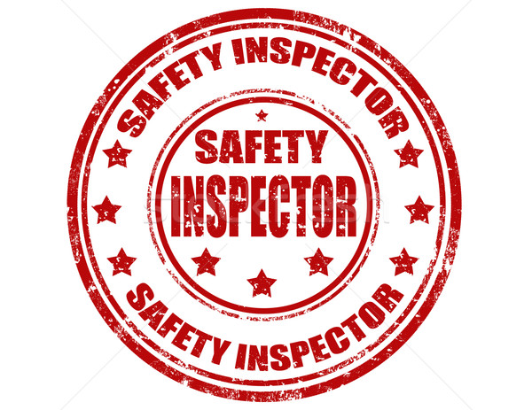 Stock photo: Safety inspector-stamp