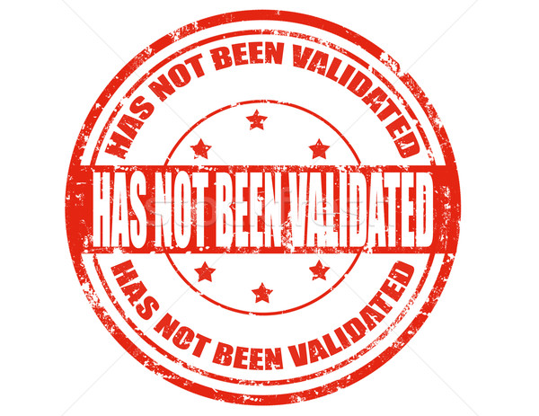 Has not been validated-stamp Stock photo © carmen2011