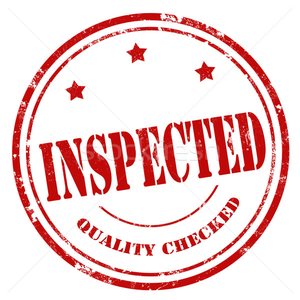 Inspected-red stamp Stock photo © carmen2011
