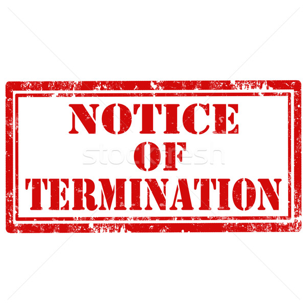 Notice Of Termination-stamp Stock photo © carmen2011