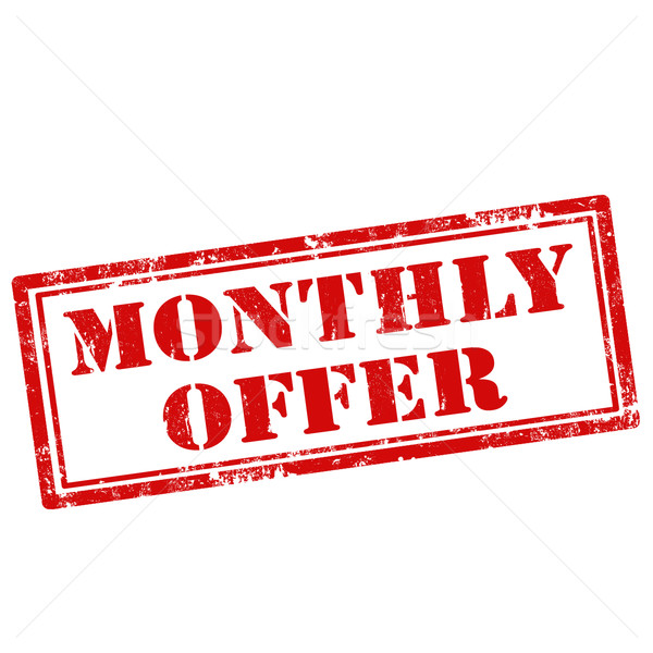 Monthly Offer-stamp Stock photo © carmen2011