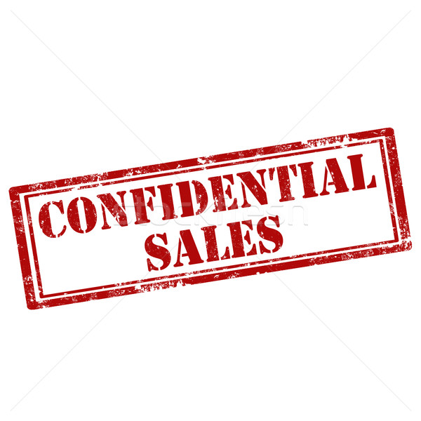 Confidential Sales-stamp Stock photo © carmen2011