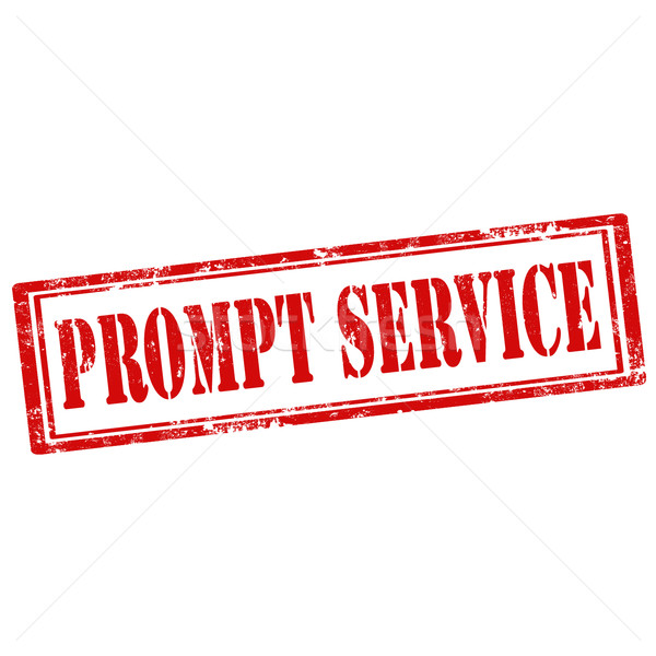 Prompt Service-stamp Stock photo © carmen2011