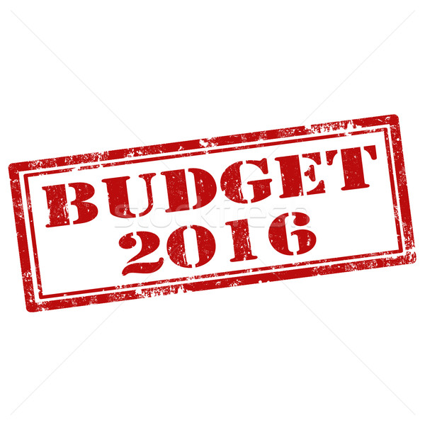 Budget grunge tekst rubber icon Stockfoto © carmen2011