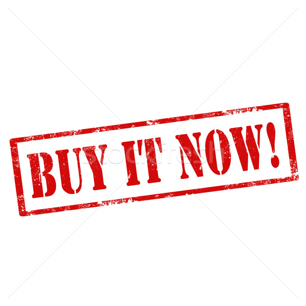 Buy It Now!-stamp Stock photo © carmen2011