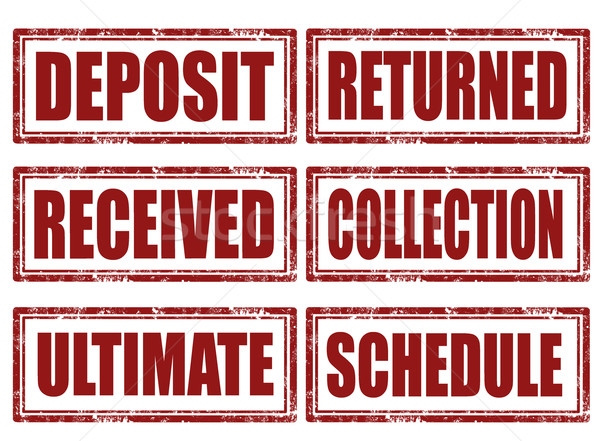 Set of stamps Stock photo © carmen2011