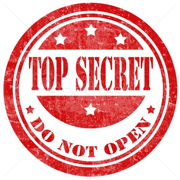 Top Secret-stamp Stock photo © carmen2011