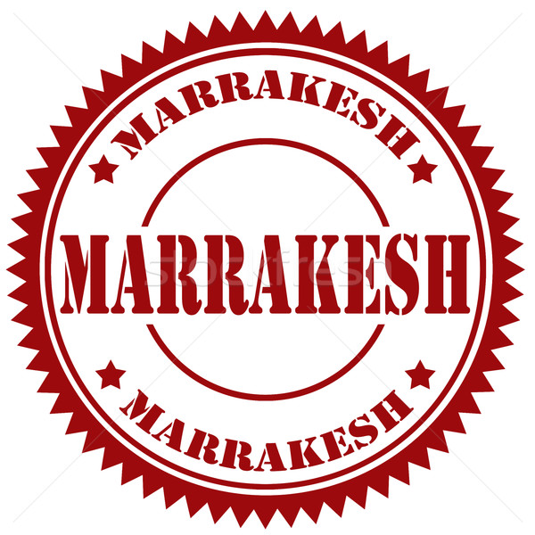 Marrakesh-stamp Stock photo © carmen2011