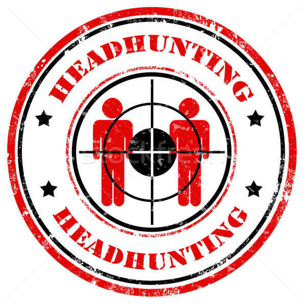 Headhunting-stamp Stock photo © carmen2011