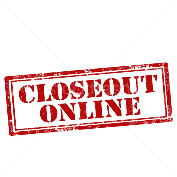 Closeout Online-stamp Stock photo © carmen2011