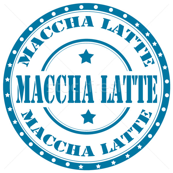 Maccha Latte-stamp Stock photo © carmen2011