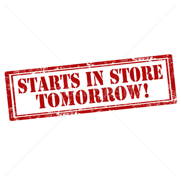 Сток-фото: магазине · завтра · Гранж · текста · информации