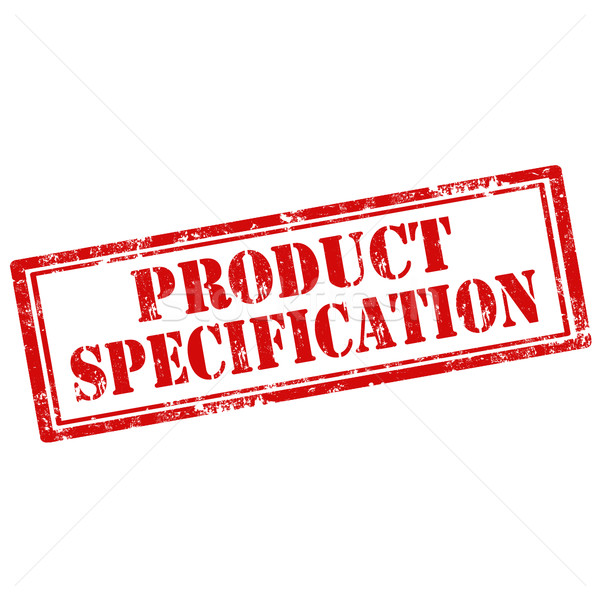 Product Specification-stamp Stock photo © carmen2011