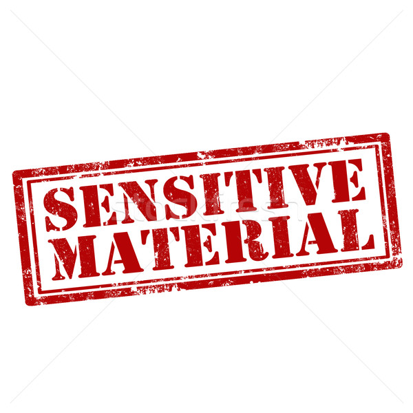 Sensitive Material-stamp Stock photo © carmen2011